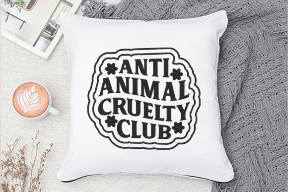 Anti Animal Cruelty Club Embroidery