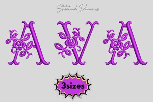 Ava Name Embroidery Design