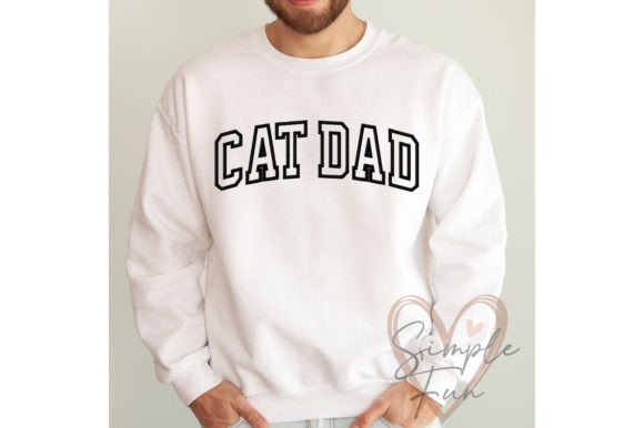 Cat DAD Outline Machine Embroidery