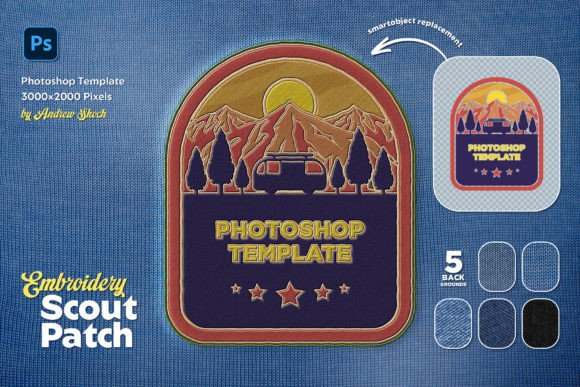 Embroidery Patch Mockup Review