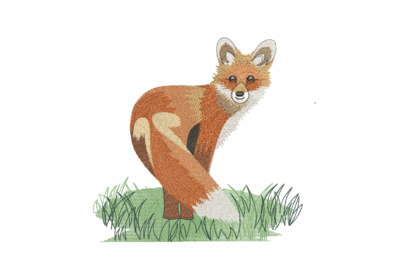 Fox Machine Embroidery Design