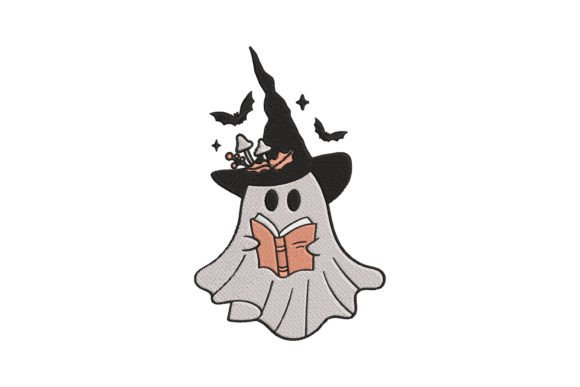 Halloween Witch Embroidery Design