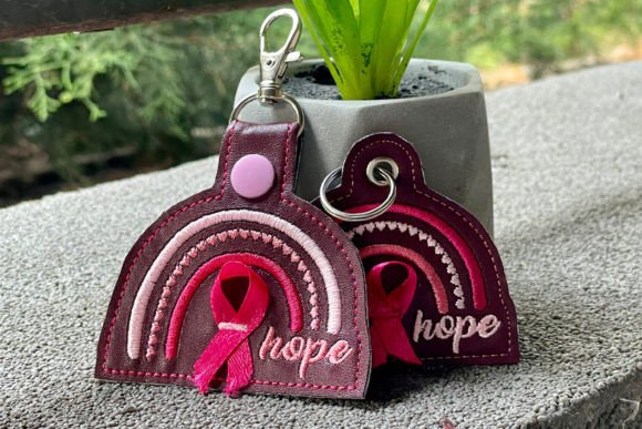 ITH Pink Ribbon Machine Embroidery