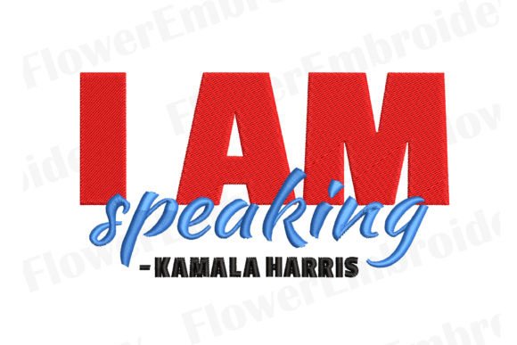 Kamala Harris Embroidery Design