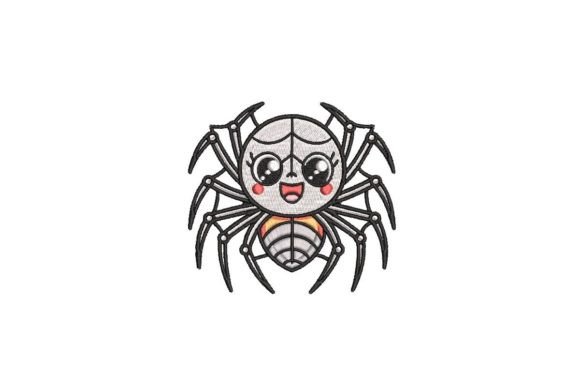 Playful Halloween Spider Embroidery