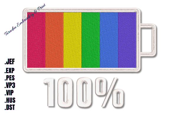 Pride 100 LGBT Machine Embroidery