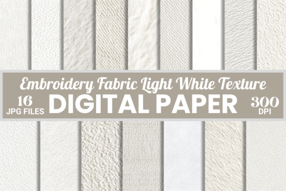 White Embroidery Fabric Pattern Backgrou